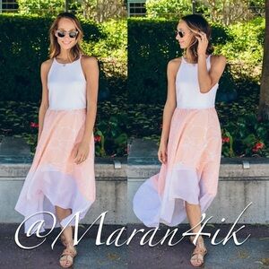 Anthropologie Hutch Peachy Hi-Lo Dress High Low Dress Size M
